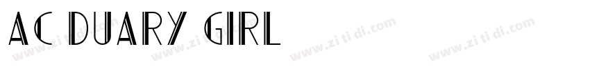 AC Duary girl字体转换